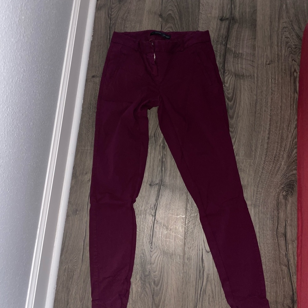 The limited exact stretch skinny dress pant maroon